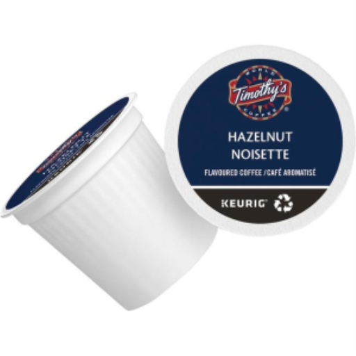 COFFEE-K CUP TIMOTHY'S HAZELNUT-06784 24/BX