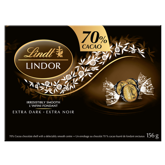 Lindor 70% Dark Smooth-Centred Chocolate Truffles 156g