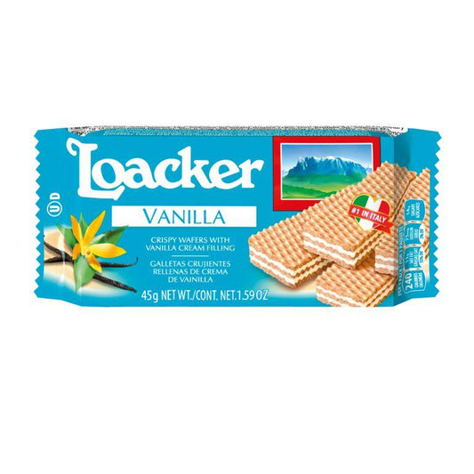 Loacker Vanilla Wafers 45g