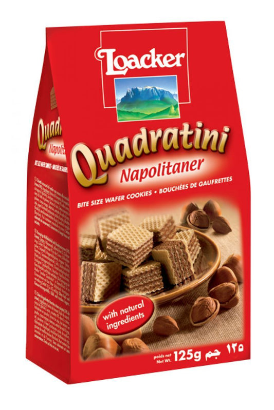 Loacker Quadritini Hazelnut 125g