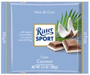 Ritter Sports Milk Chocolate With Coconut 100g bar