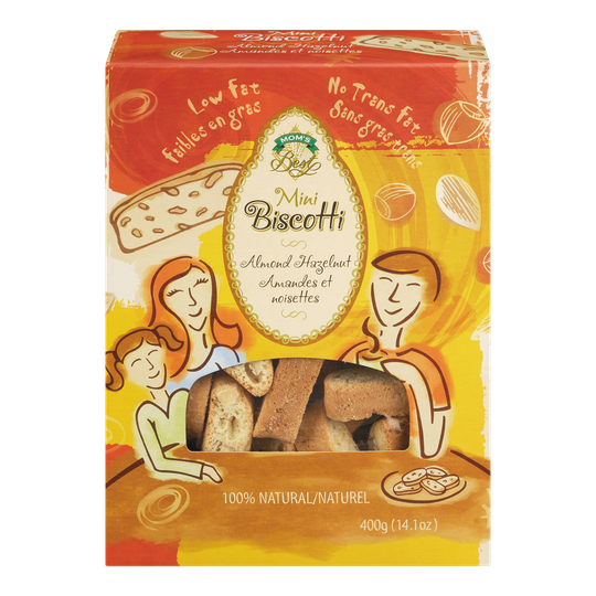 Mom's Best Almond Hazelnut Mini-Biscotti-400g