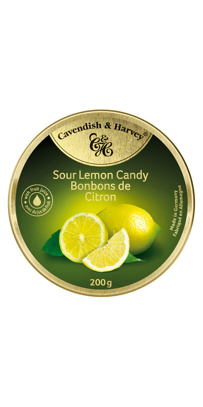 Cavendish & Harvey Sour Lemon Candy Tin 200g