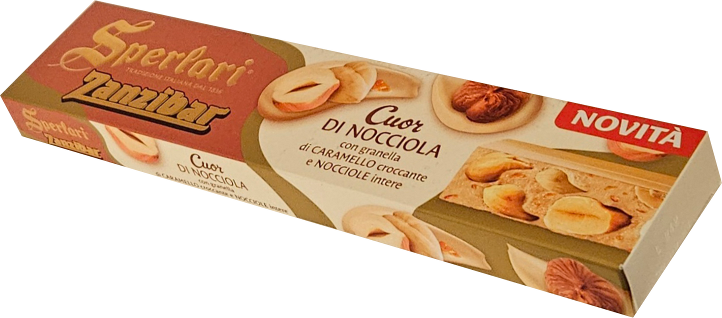 Sperlarli Cuor Di Nocciola (White Chocoate with Hazelnuts and Caramel Chips) 200g
