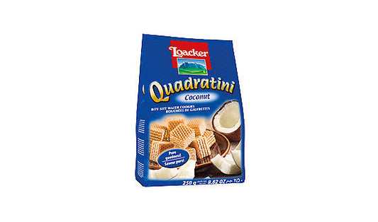 Loacker Quadritini Coconut 250g 6pk