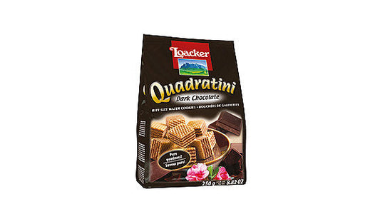 Loacker Quadritini Dark Chocolate 250g 6pk