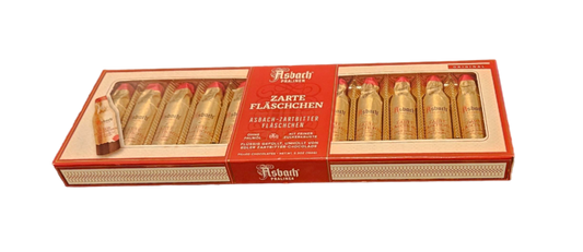 Asbach Pralinen Finest Bitter Sweet Chocolate with Brandy Filling - Bottles Gift Box (12PCS)