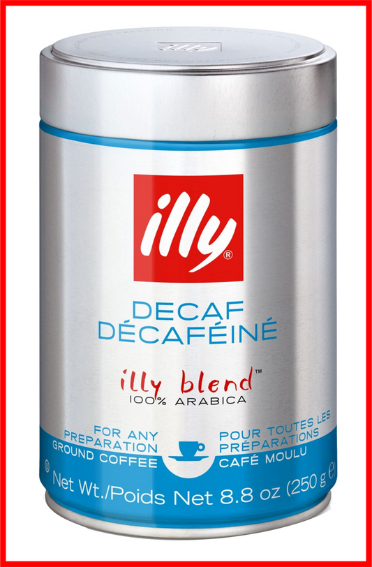 Illy Decaf Ground Coffee For Any Preparation 250g