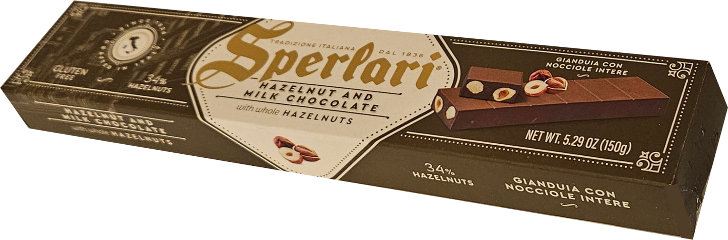 Sperlari Hazelnut and Milk Chocolate 150g