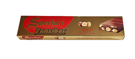 Sperlari Zanzibar Classico Gianduia con Nicciole Intere (Milk Chocolate with Whole Hazelnuts) -250g