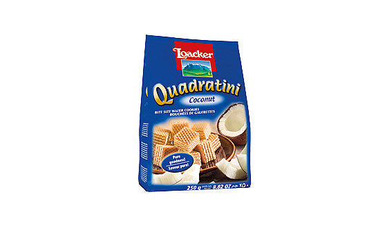 Loacker Quadritini Coconut 250g 6pk